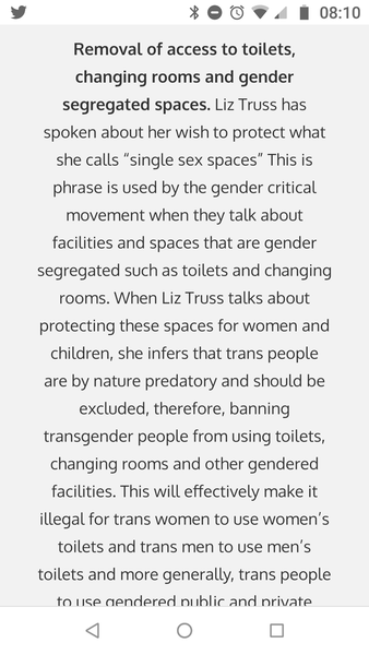 Trans community is “beyond terrified that our basic rights are about to be removed” the ‘Dear Liz’ campaign says