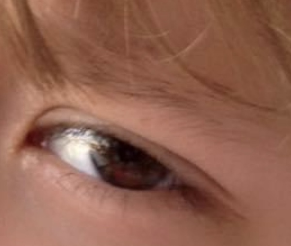 Properly violet or green eyes?