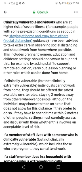 Any school staff worried about returning to work pregnant