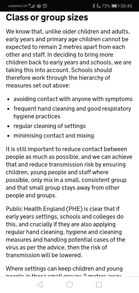 please read the guidance for schools....