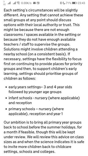 Pupils may be sent to different schools?