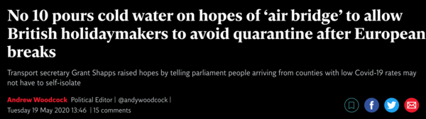 UK set to be the pariahs of Europe thanks to our government's mishandling of the crisis