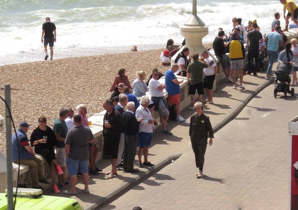 Social Distancing in Brighton today