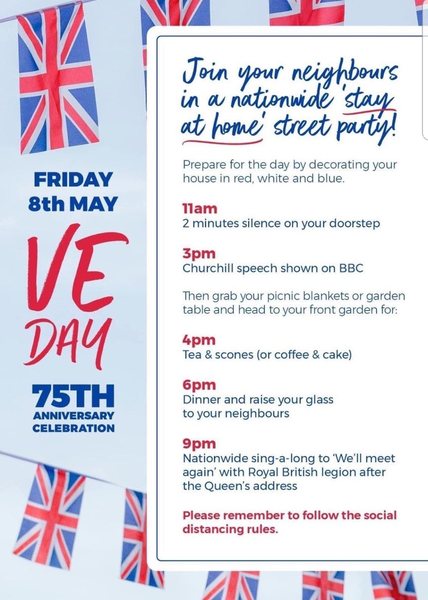 Where did the VE Day street party poster come from.