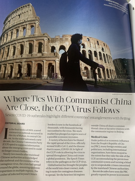 Woah... just had The Epoch Times delivered alongside my Mail today ....