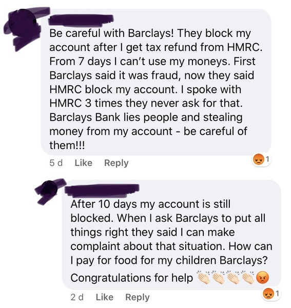 To tell you all about my shocking experience with Barclays