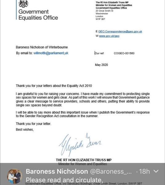 Did anyone write to M &S Re changing rooms?