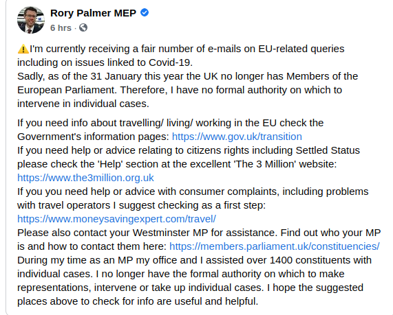 Westministenders: Reployed back to No Deal Planning