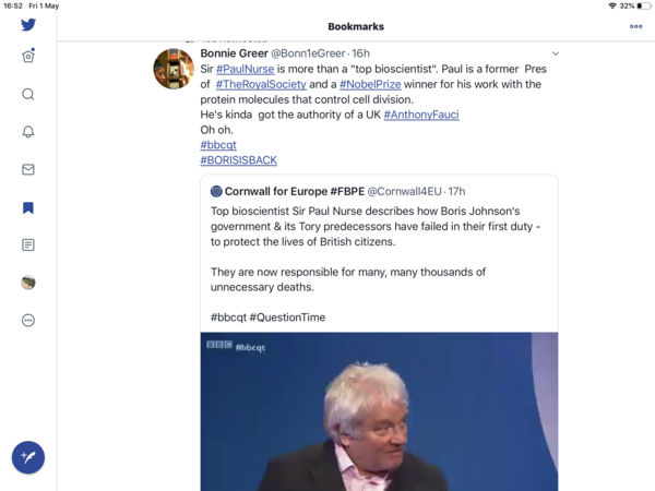 To be very concerned that Boris Johnson said this