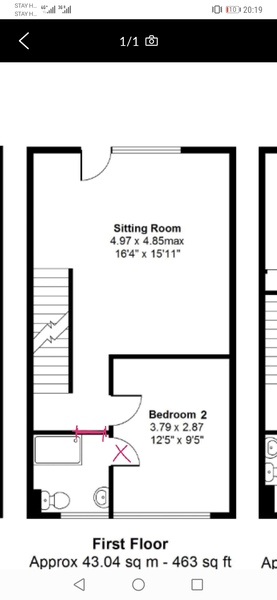 Moving door from ensuite to landing