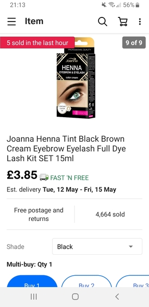 DIY eyelash tint