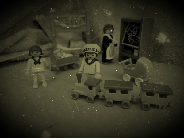 An outbreak of Covid-19 has occurred for the Playmobil people in our house...