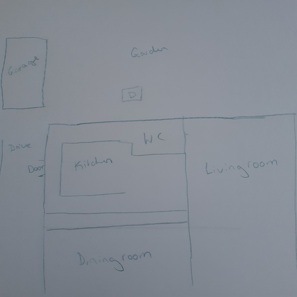 How would you extend this into a kitchen/diner? Pic attached