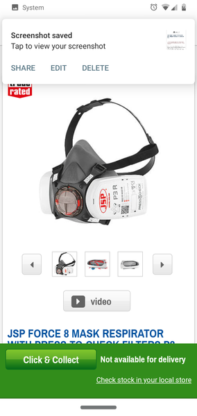Wearing a facemask when shopping