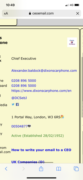 Currys PCWorld CEO