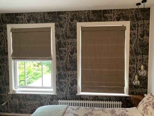 roller blind inside roman blind?