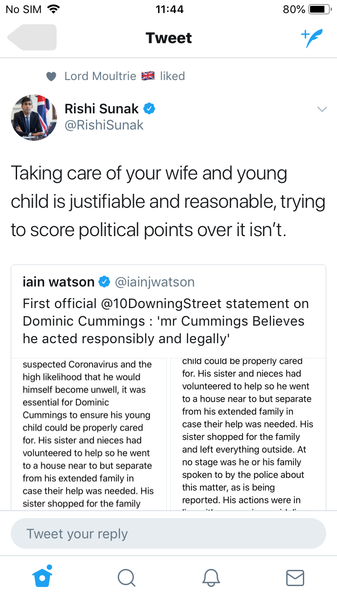 DS statement on Cummings is shameful