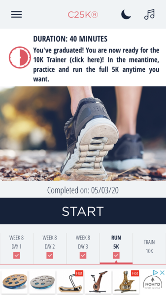 Couch to 5K - Run 1 done...