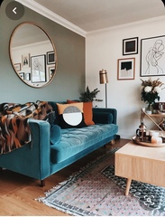 How would you decorate a living room with this sofa?