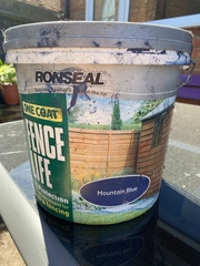 Coloured fence paint
