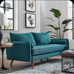 How would you decorate a living room with this sofa?