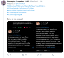 JK Rowling threatening legal action