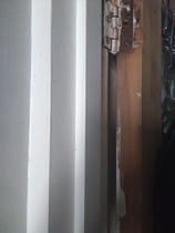 Removing spots of paint from a wooden door