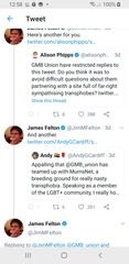 GMB Statement on transphobia