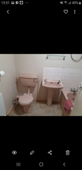 Ideas for this pink bathroom suite
