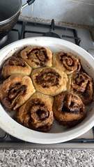 To ask you to show me your baking/food?