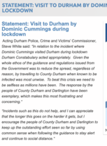 DS statement on Cummings is shameful