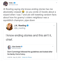 J K Rowling accused of being transphobic again *Title edited by MNHQ at OP's request*