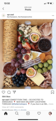 To ask to help design a cheese feast for Dhs birthday