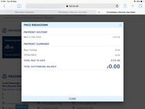 TUI low deposit - August holiday