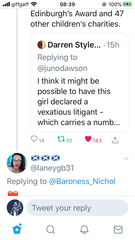 Baroness Nicholson on twitter