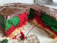 sponge cake layers - only have one tin