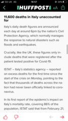 British death toll highest in Europe