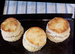 To ask why I can't make scones and please give me a recipe?