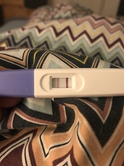 Strong positive preg test lines