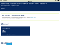 TUI low deposit - August holiday