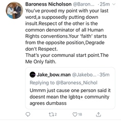Baroness Nicholson on twitter
