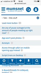 Blue toolbar moving up and down page