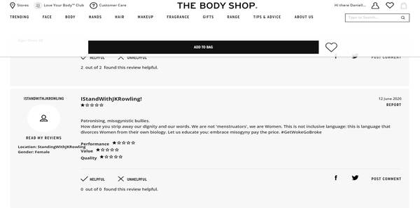 The Body Shop has fallen