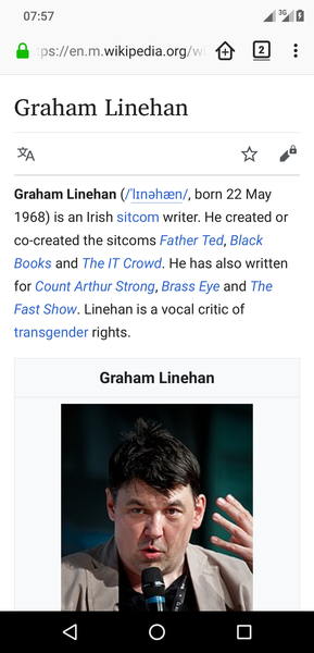 Can we get @Glinner's Wikipedia entry corrected?