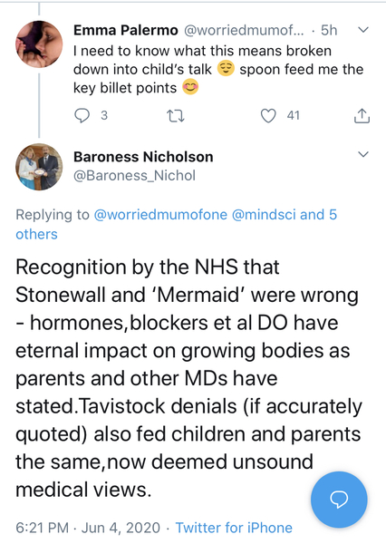 Changes to NHS gender dysphoria website page re puberty blockers
