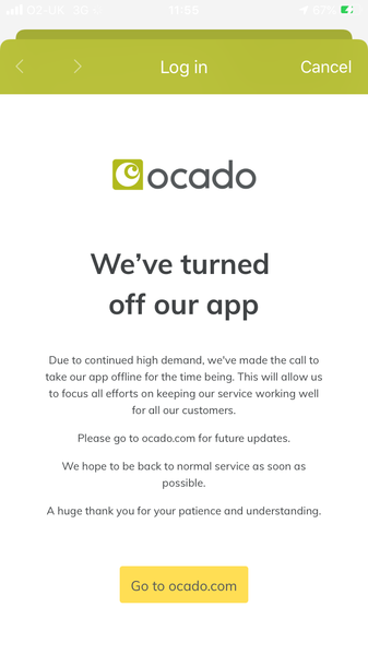 Ocado priority, tips and hacks and Toblerone