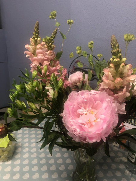 To be irritated by receiving flowers