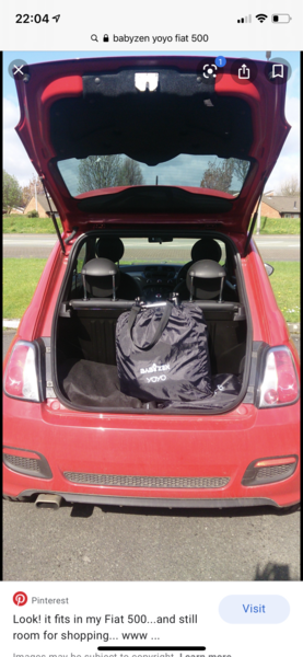 Pram and a Fiat 500!!