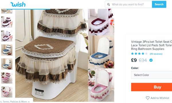 To think that bath rugs that fit around the toilet are completely naff