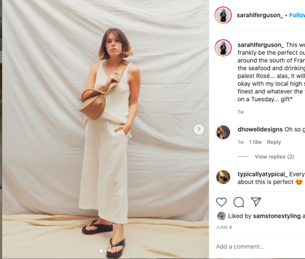 Fashion instagrammers and crumpled sheets